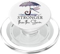 Stronger Than the Storm Psalm 93 Christian Purple Dragonfly PopSockets PopGrip per MagSafe