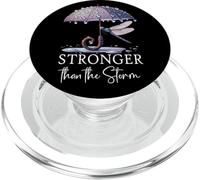Stronger Than the Storm Psalm 93 Purple Dragonfly Christian PopSockets PopGrip per MagSafe