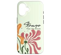 Stronger Than The Storm - T-shirt da donna con motivo floreale astratto Custodia per iPhone 16