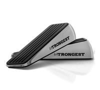 Strongest fermaporta, bloccaporta resistente in zinco e gomma di qualità adatto a qualsiasi porta e pavimento. Set di 2 più bonus di protezioni autoadesive per pareti