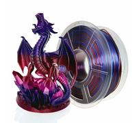 Stronghero3D Filamento della stampante 3D PLA 1.75mm, rosso galassia, blu di seta, viola di seta, peso netto 1kg