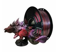 Stronghero3D Filamento per stampante 3D PLA 1,75 mm, rosso galassia, nero, viola seta, peso netto 1 kg Precisione +/-0,05 mm