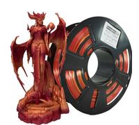 Stronghero3D Filamento per stampante 3D PLA-3D, 1,75 mm, rosso (Golden Fire) seta oro e rosso galassia, compaiono a intervalli, 1 kg, precisione +/-0,05 mm, per Ender3, Cr10, Sovol