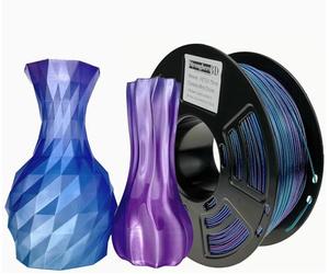 Stronghero3D PETG - Filamento per stampante 3D, 1,75 mm, multicolore, cromato, 1 kg, precisione +/- 0,05 mm per ender3 Cr10 Sovol