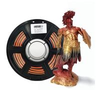 Stronghero3D PLA 3D stampante filamento 1,75 mm, oro setoso e nero, peso netto 1 kg, precisione +/- 0,05 mm, per Ender3, Cr10, Sovol