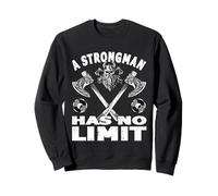 Strongman Non ha Limiti di Allenamento con i Pesi roba Powerlifter Felpa