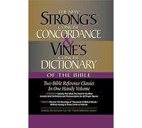 James Strong W. Strong's Concise Concordance and Vine's Conci (Copertina rigida)