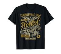 Strongsville OH Hotrod - Design Vintage per Auto e Moto Maglietta