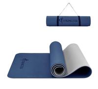 Strongtek Blue Yoga Mat, 72 "x24" x1/3", antiscivolo tappetino per esercizi, tappetino fitness portatile con cinghia per viaggi e stoccaggio, perfetto per pilates e esercizi a pavimento