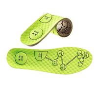 Stronrive Solette per Scarpe Sportive | Uomini Donne Digitopressione Massaggio Solette Plantari | Inserti in Legno di assenzio Sottopiede Deodorante Assorbente per Scarpe, Suole per Scarpe