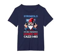 Stronzolo - Sette Nani Divertenti - Fratelli Grimm Maglietta, Donna Plus-Size, Navy, 1X