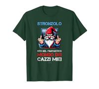Stronzolo - Sette Nani Divertenti - Fratelli Grimm Maglietta, Uomo, Verde Foresta, S
