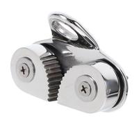 Strozzascotte in Acciaio 316 con Anello Guida Passacavo Automatico per Barche a Vela Kayak e Canoa Resistente alla Corrosione per Corde Fino a 15 MM con Camma a Denti per