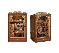 STRUCWOOD Kit per Book Nook, kit fai da te in miniatura per casa delle bambole, puzzle in legno 3D vintage creativo con mini inserto per libreria, regalo per adulti e ragazzi, casa del libro del tempo