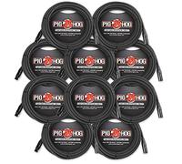 Strukture Pig Hog PHM20 10 Pack 8 mm microfono XLR mic cavo - 6,1 m