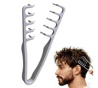 Strukturpaste Pettine Denti Larghi,Pettine per Capelli Ricci Texture,Strumento Volumizzante per Radici,Uomini e Donne Accessorio per la Cura Del Parrucchiere,per Coprire le Cuciture Easy Style