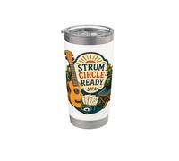 Strum Circle Ready Ukulele Bicchiere termico in acciaio inox doppia parete