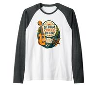 Strum Circle Ready Ukulele Maglia con Maniche Raglan
