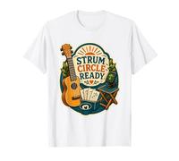 Strum Circle Ready Ukulele Maglietta