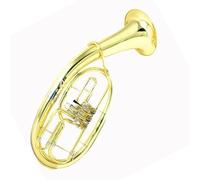 Strument Eufonio Valvola A Pistone Rotante Color Oro Corno Corno Francese
