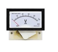 Strumentazione del pannello di corrente analogico, Amperometro analogico DC AC Misuratore di tensione 1V-800V Dimensioni pannello 40x70mm Dimensioni foro 38x68mm(85C17 DC,250v)