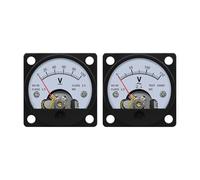 Strumentazione del pannello di corrente analogico, Amperometro analogico Voltmetro DC AC Misuratore da pannello Puntatore Tipo 1V-800V(SO-45 DC,2V)