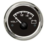 Strumentazione TREM serie "X-LINE" colore Nero Voltometro 12V (8-16 Volt)
