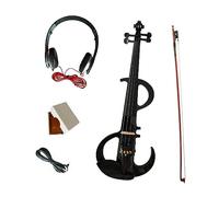 Strumenti A Corda Per Violino Elettrico Con Raccordi Con Custodia Rigida Per Cuffie Violino Elettronico Per Principianti Adulti (Color : Upgraded bk)
