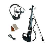 Strumenti A Corda Per Violino Elettrico Con Raccordi Con Custodia Rigida Per Cuffie Violino Elettronico Per Principianti Adulti (Color : Bk)
