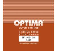 Optima 3006 Banjo 5-string SILVER Strings Set, Loop End
