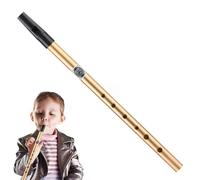 Strumenti a percussione a mano, flauto in latta a sei fori, suono chiaro, 30,5 x 1,5 cm, adatto ai principianti, per suonare professionalmente e praticare tutti i giorni