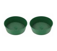 Strumenti Agricoli Setaccio da giardino in plastica Attrezzo da giardino Setaccio a maglie fini Setaccio per terreno Strumento di setacciatura Setaccio per sabbia da miniera(2Pcs)
