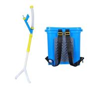 Strumenti Agricoli Spandiconcime manuale da 25 litri, strumento per la semina del giardino, spruzzatore di fertilizzanti, spandiconcime multifunzione per prato(Double Port)