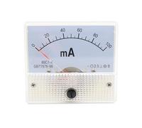 strumenti analogici a quadrante, 85C1 Amperometro analogico da pannello CC Voltmetro Intervalli di corrente multipli Bianco 64x56mm(400mA)