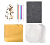 Strumenti Artistici per Laminette di Alluminio - a Doppia Faccia Educativo,Kit Artistico Con Penne Per Laminatura - Per Incisione Decorazione Casa Aula Cartoline Auguri Bambini Adulti Studenti