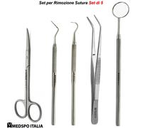 Strumenti Chirurgici Kit per Rimozione Sutura Dentale Pinza Anatomica Forbici CE