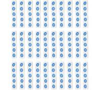 Strumenti compatibili con 30 pezzi Tag NFC 504 Byte Adesivi NFC programmabili impermeabili per telefono TagMo (blu)