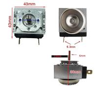 Strumenti compatibili con Interruttore timer meccanico da 15/90/120 minuti con campanello per forno a microonde elettronico(Grey)