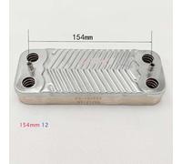 Strumenti compatibili con Parti per caldaie per scaldabagni Piastra brasata 12 piastre Scambiatore di calore a piastre in acciaio inossidabile per caldaie a gas(Gold)