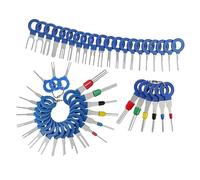 Strumenti completi per la rimozione dei pin del connettore, Blue | Set strumenti separatori per estrattori pin universali per terminali auto da 47 per uno smontaggio