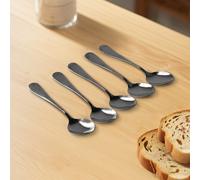 Strumenti Cucchiai Cucchiaino Cucchiaini Nero Gelato Confezione Ristoranti Utile