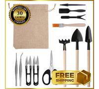 Strumenti da Giardinaggio✅ Kit 12 Pezzi Attrezzi da Giardino Forbice Rastrello✅