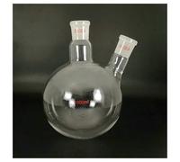 Strumenti da laboratorio e attrezzature 1 pallone in vetro a due colli da 100 ml a 2000 ml, fondo tondo, materiale for laboratorio in vetro borosilicato ad alta densità(1000ml 24x24)