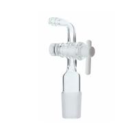 Strumenti da laboratorio e attrezzature Connettore a pistone a tre vie in PTFE con adattatore for valvola a pistone in PTFE, connettore a T con valvola a farfalla(Joint 24mm)