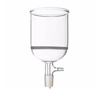 Strumenti da laboratorio e attrezzature Imbuto in vetro con anima in sabbia di vetro Imbuto di fusione verticale 60/100/250/500/1000 ml Apertura 16-30 Um Vetreria da laboratorio(500 ml)