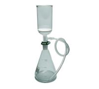 Strumenti da laboratorio e attrezzature Kit di aspirazione in vetro da 1000 ml, imbuto da 350 ml 24/40 e beuta di Erlenmeyer da 1 l