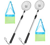 Strumenti di bombardamento della spiaggia con sacca da spiaggia in mesh 4 pcs/set di setaccio di sabbia in acciaio inossidabile con portatile telescopico a maglie a maglie per raccogliere gusci