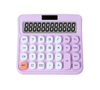 Strumenti Di Calcolo Calcolatrice Ad Energia Solare Con Display A 12 Cifre Adatta For L'ufficio E L'uso Domestico Adatto Per Lo Studio(Purple)