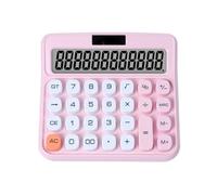 Strumenti Di Calcolo Calcolatrice Ad Energia Solare Con Display A 12 Cifre Adatta For L'ufficio E L'uso Domestico Adatto Per Lo Studio(Pink)