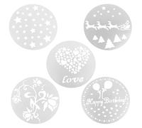Strumenti di decorazione della torta Cioccolato stampo spray 5pcs da forno in plastica strumento portatile leggero non tossico PP bianco 24 * 24 cm Festa nuziale a San